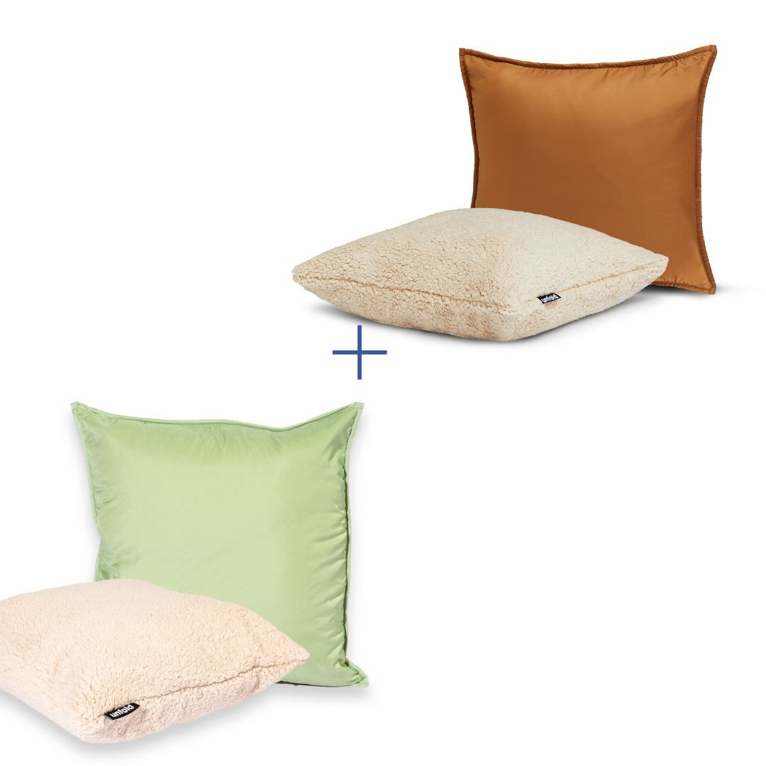 #Kissenbezug farbe_karamell #kissenbezug farbe2_salbei