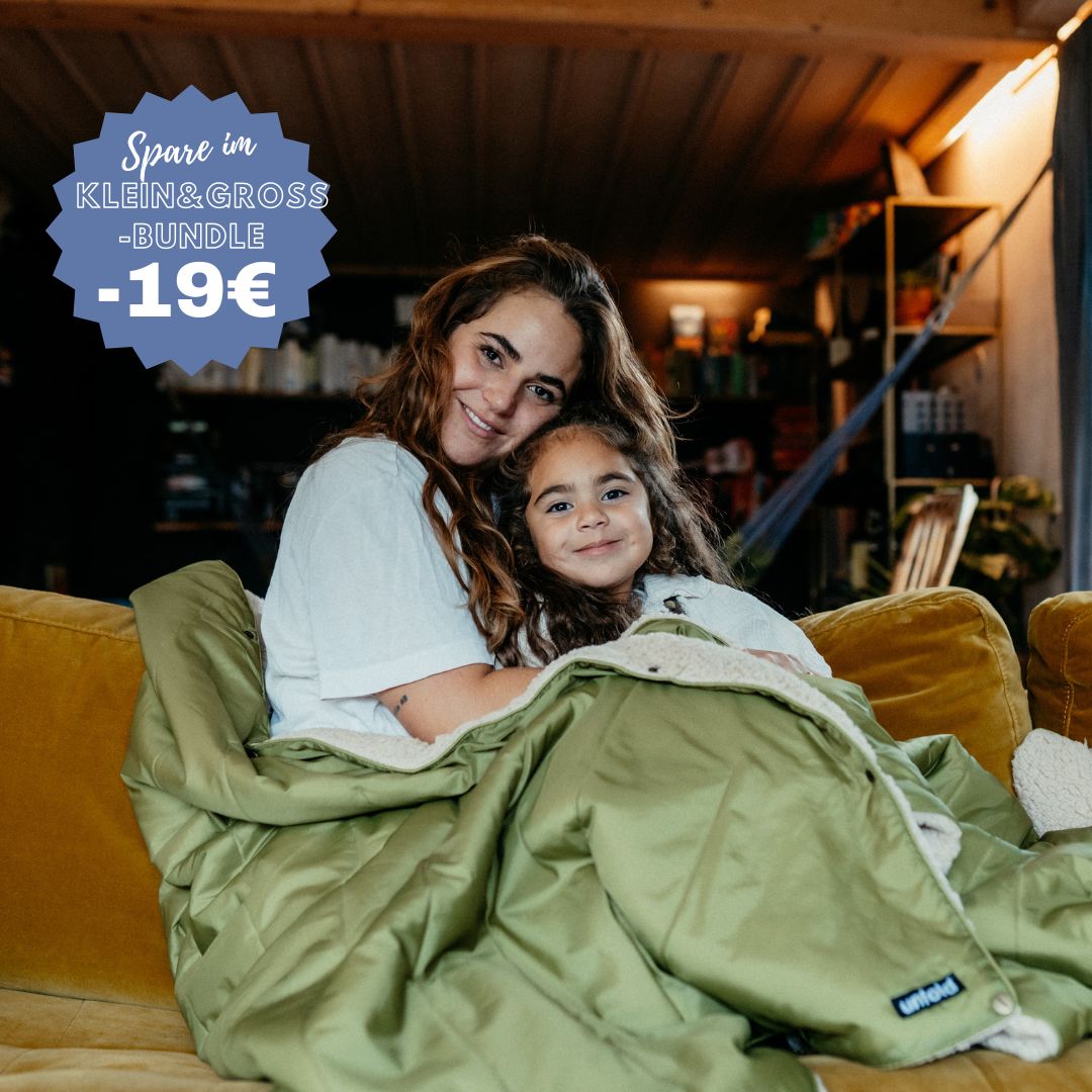 Kuscheldecken-Set für Groß & Klein