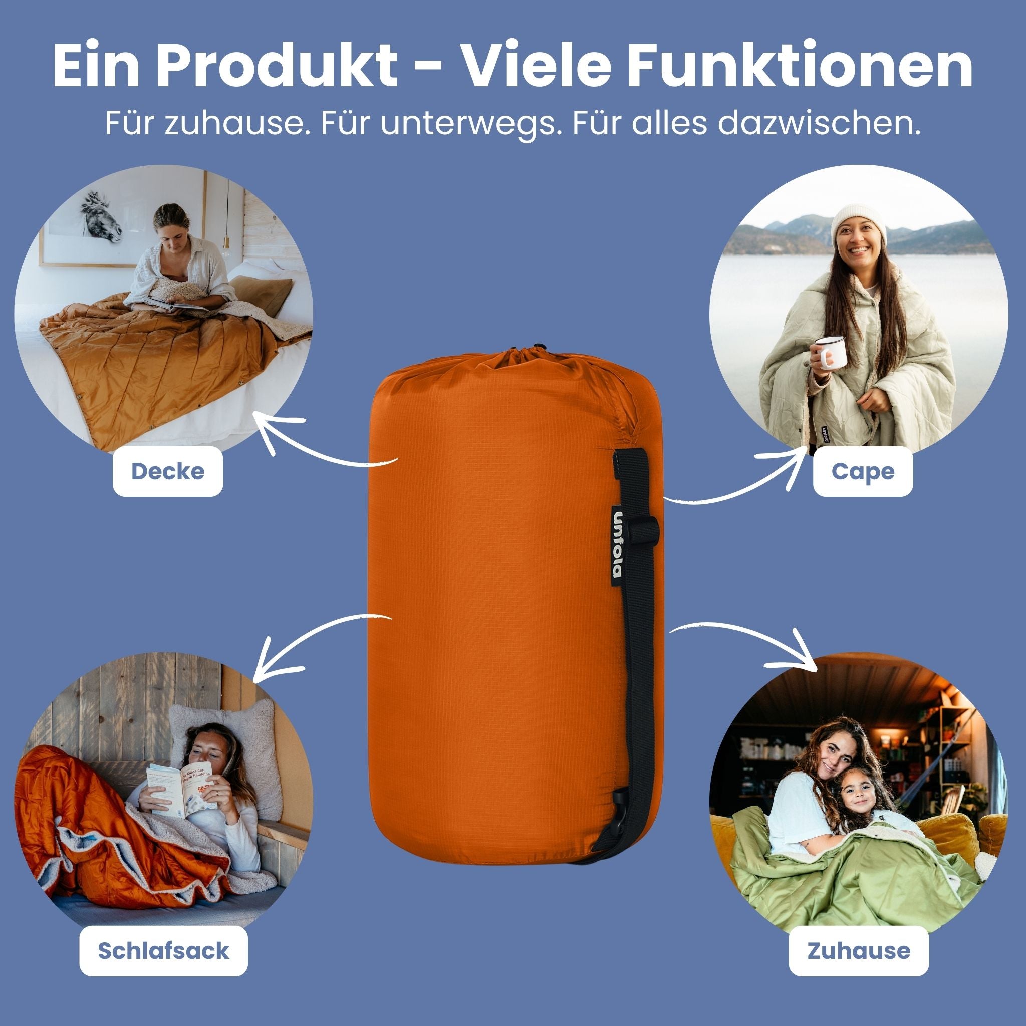 Warme Kuscheldecke weich, groß & recycelt
