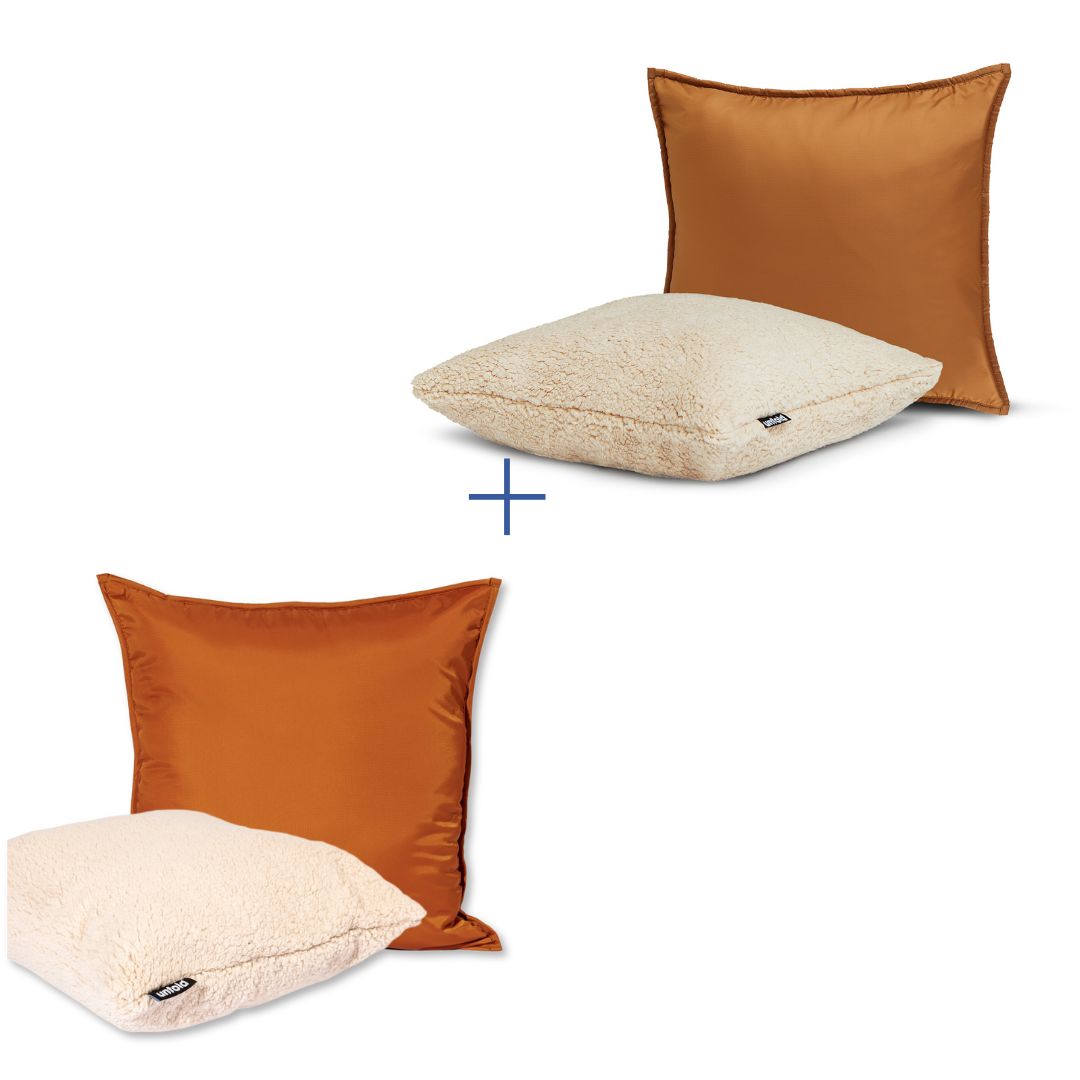 #Kissenbezug farbe_karamell #kissenbezug farbe2_rost