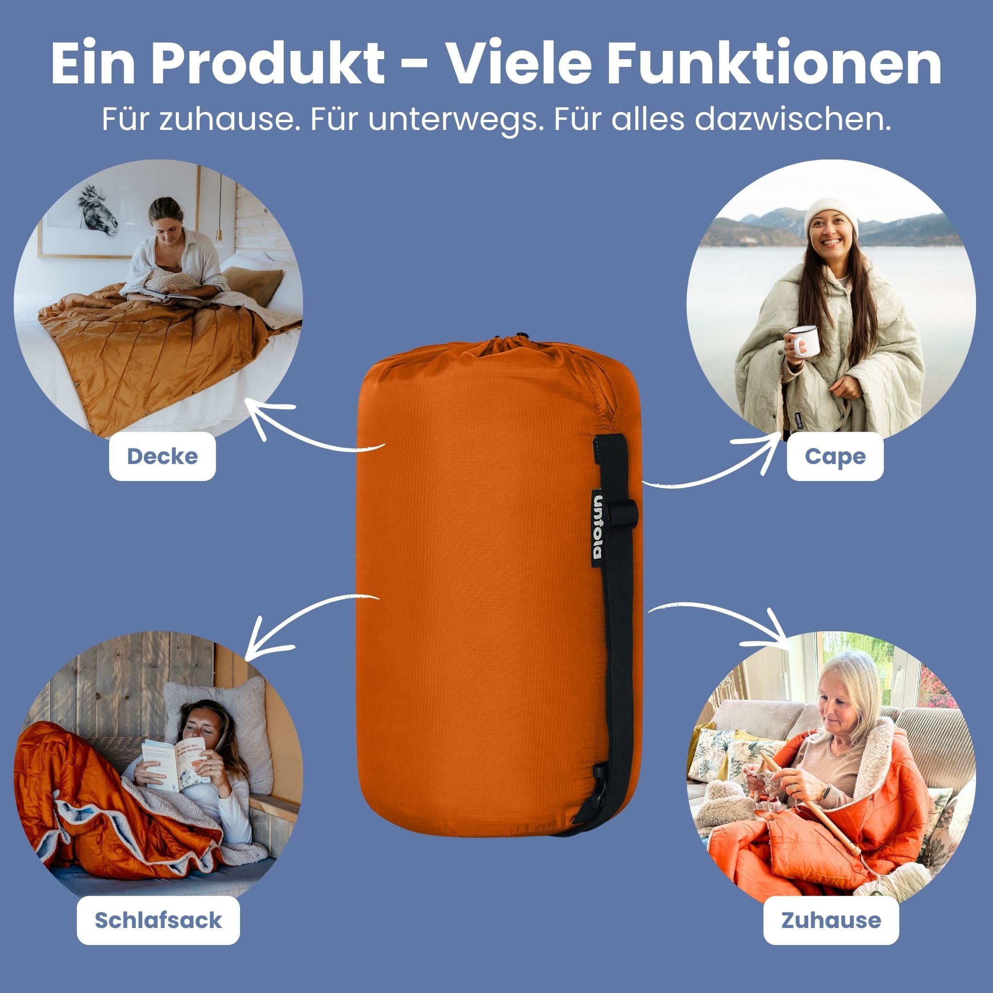 Warme Kuscheldecke weich, groß & recycelt