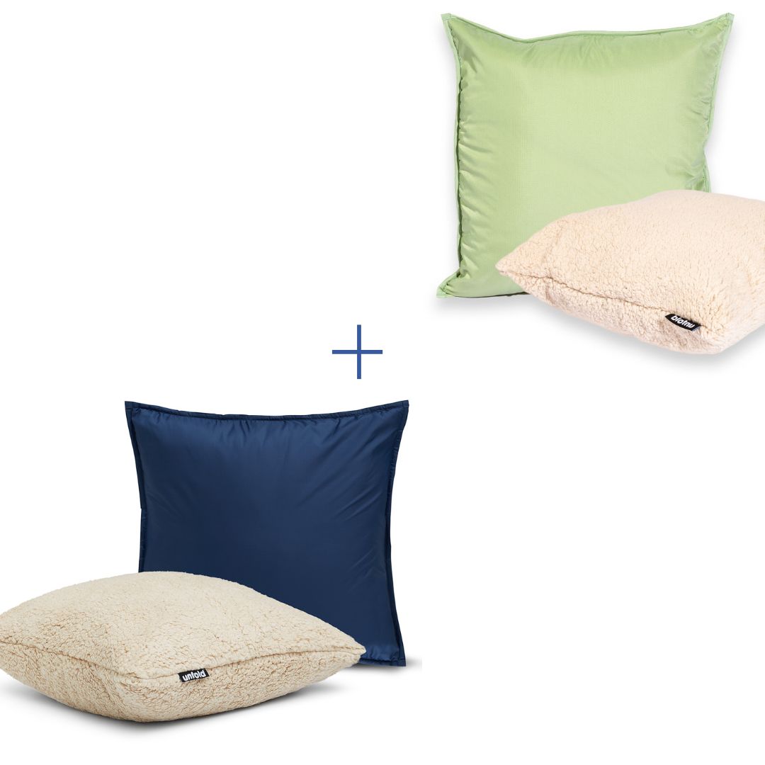 #Kissenbezug farbe_salbei #kissenbezug farbe2_dunkelblau
