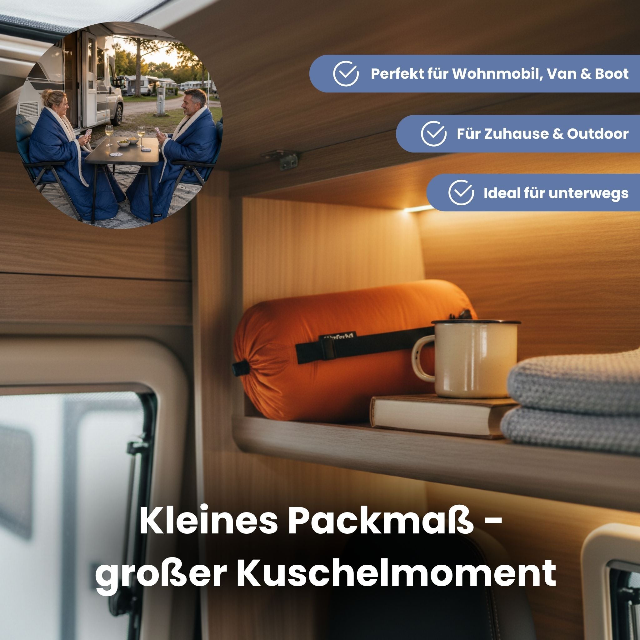 Warme Kuscheldecke weich, groß & recycelt