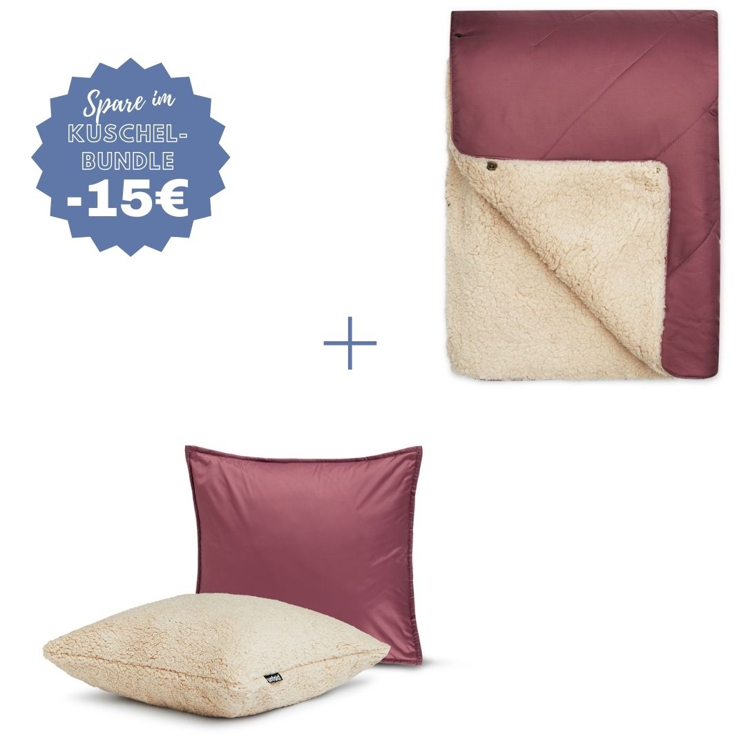 #farbe Kuscheldecke_beere #farbe Kissenbezug_beere