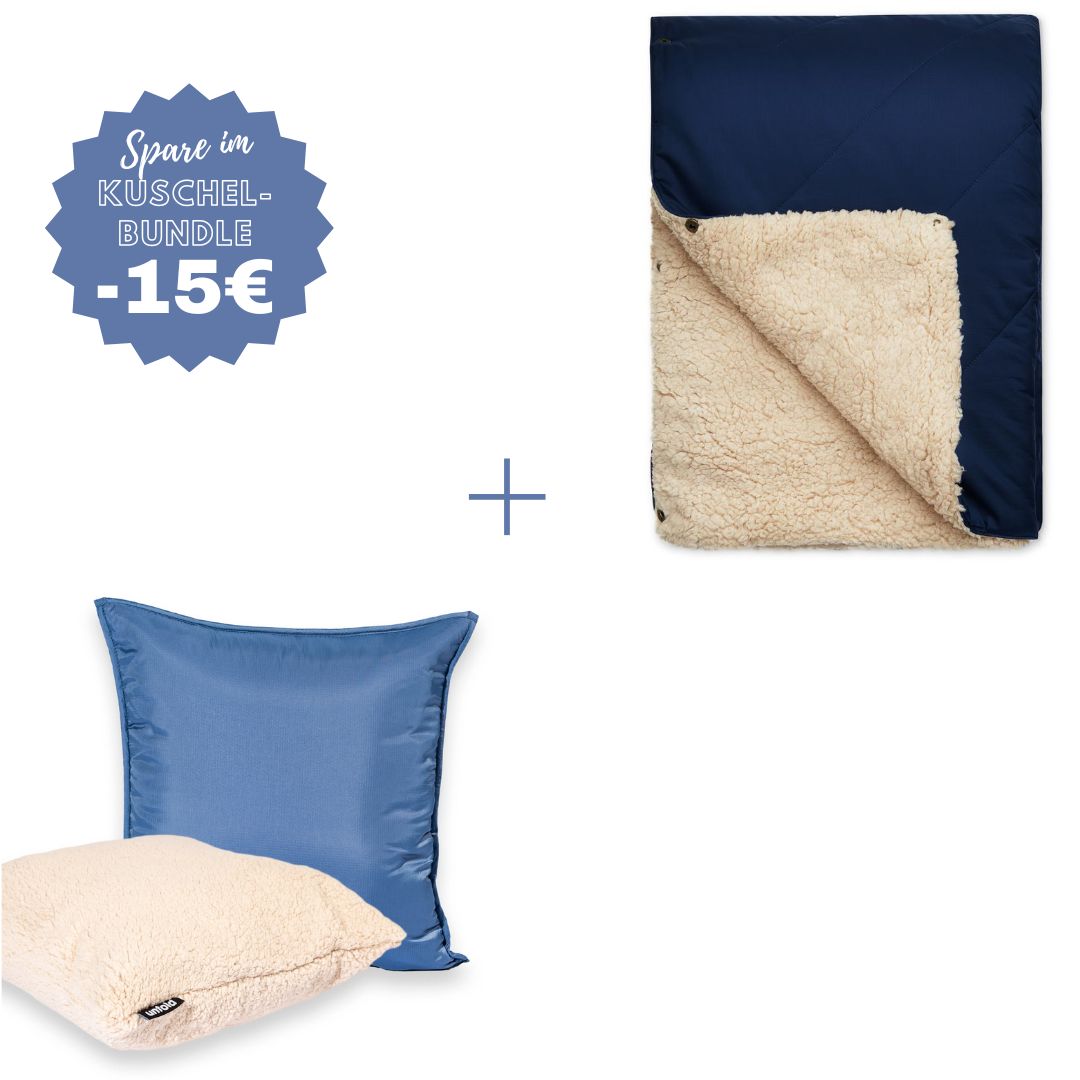 #farbe Kuscheldecke_dunkelblau #farbe Kissenbezug_blau