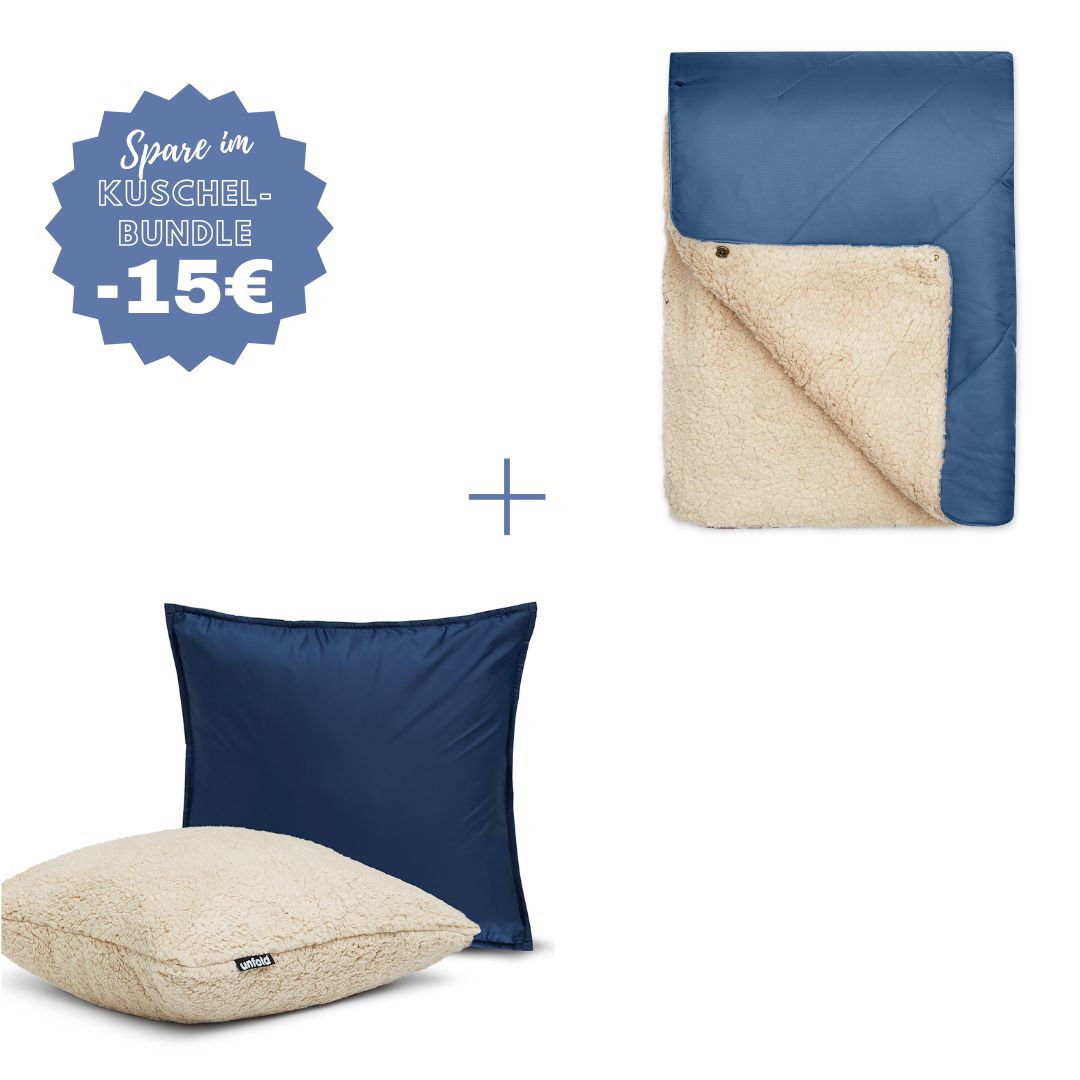 #farbe Kuscheldecke_blau #farbe Kissenbezug_dunkelblau