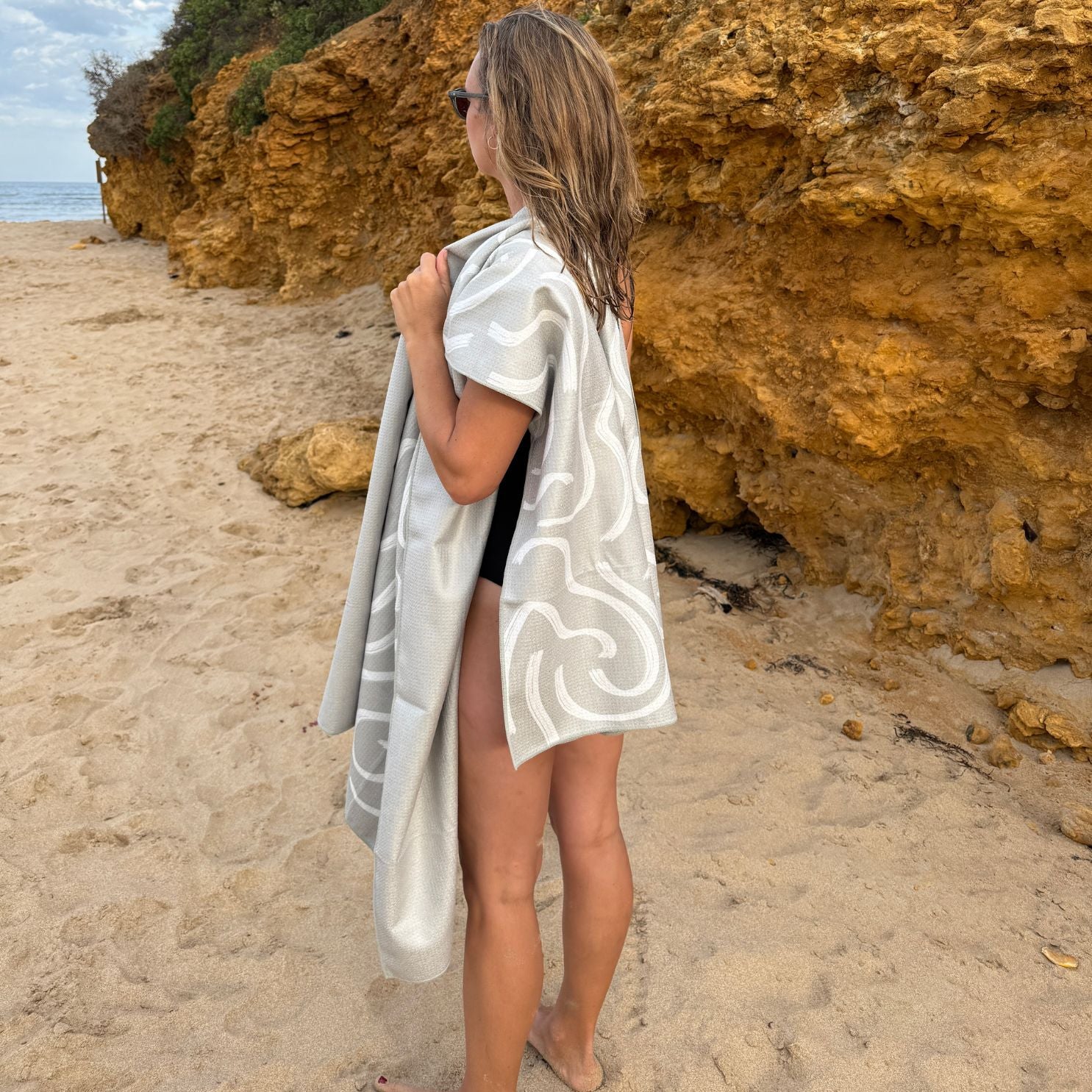 Reisehandtuch 180x90cm groß, schnelltrocknend & recycelt