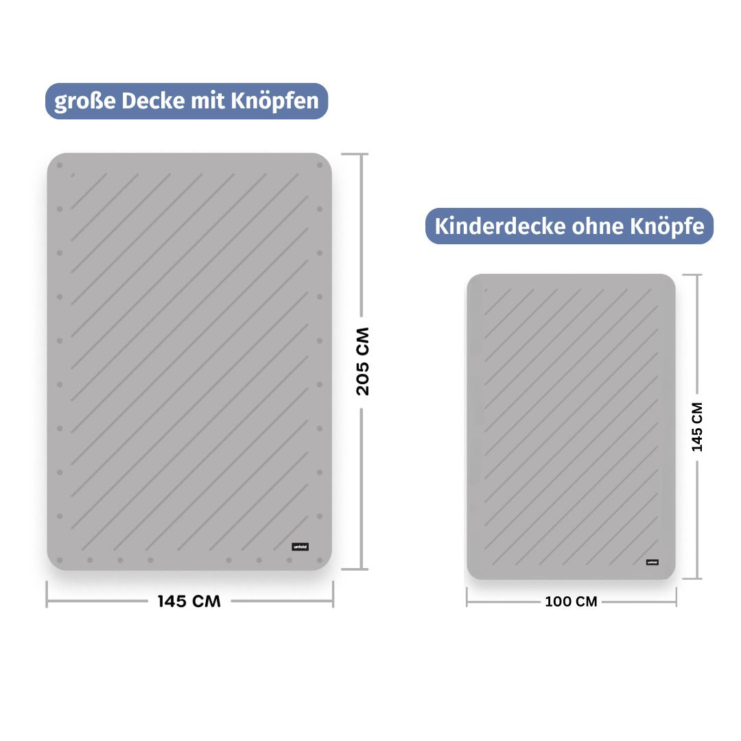 Kuscheldecken-Set für Groß & Klein