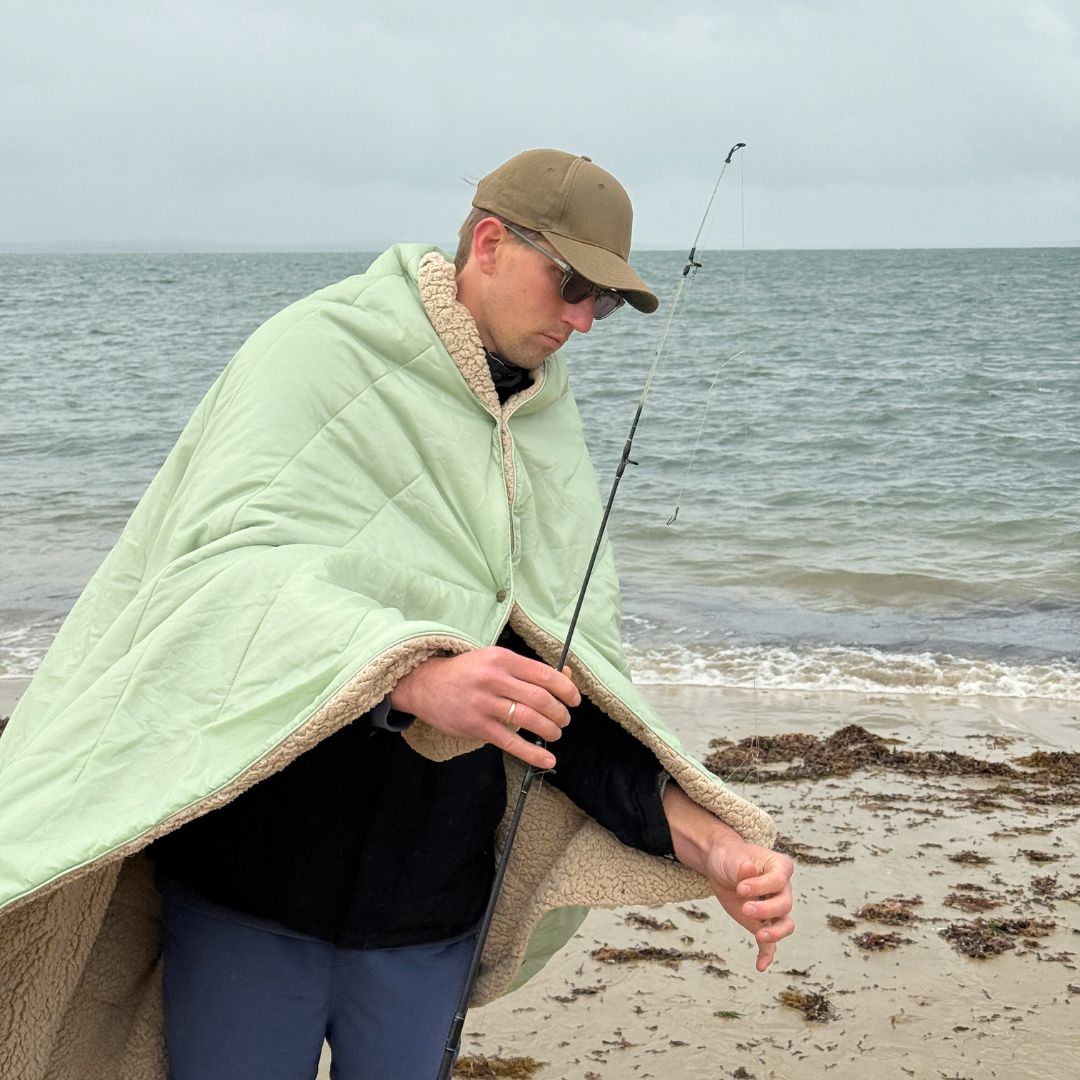 Warme, leichte Kuscheldecke für Angler