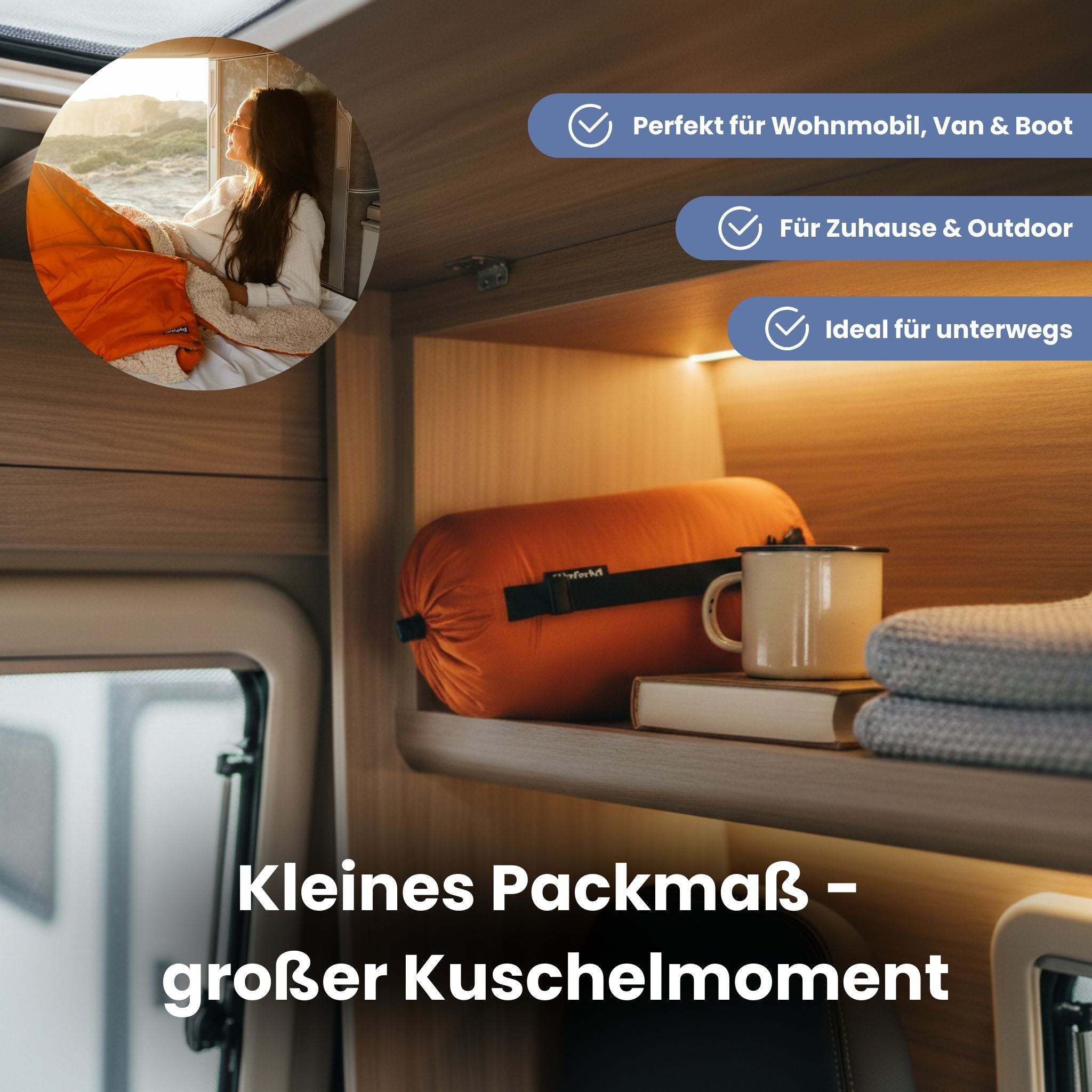 Warme Kuscheldecke weich, groß & recycelt