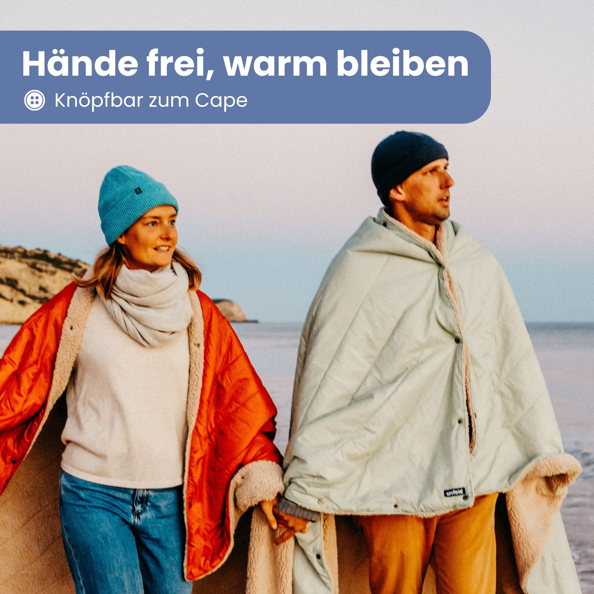 Warme Kuscheldecke weich, groß & recycelt