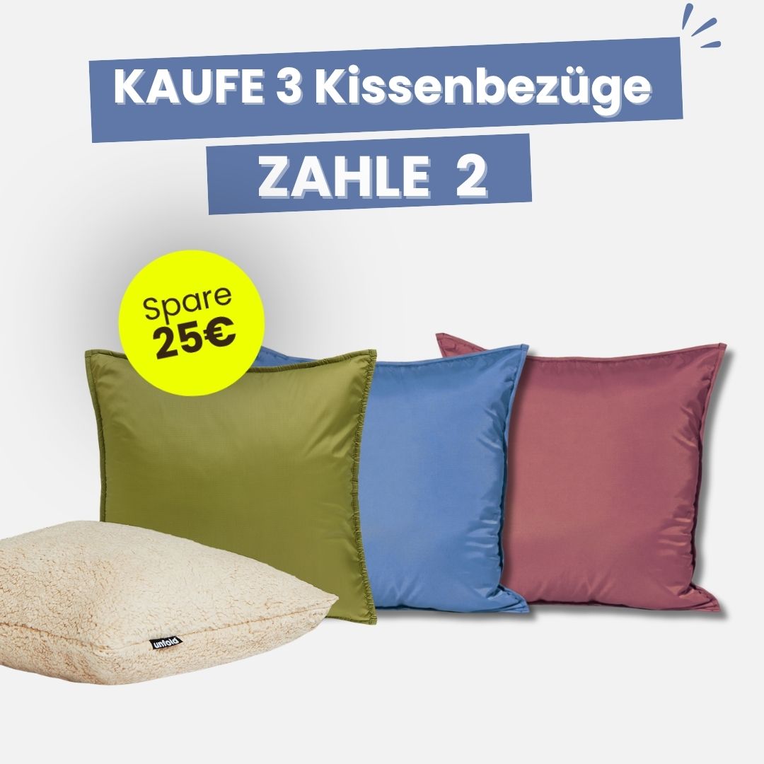3 für 2 Kissenbezug Bundle