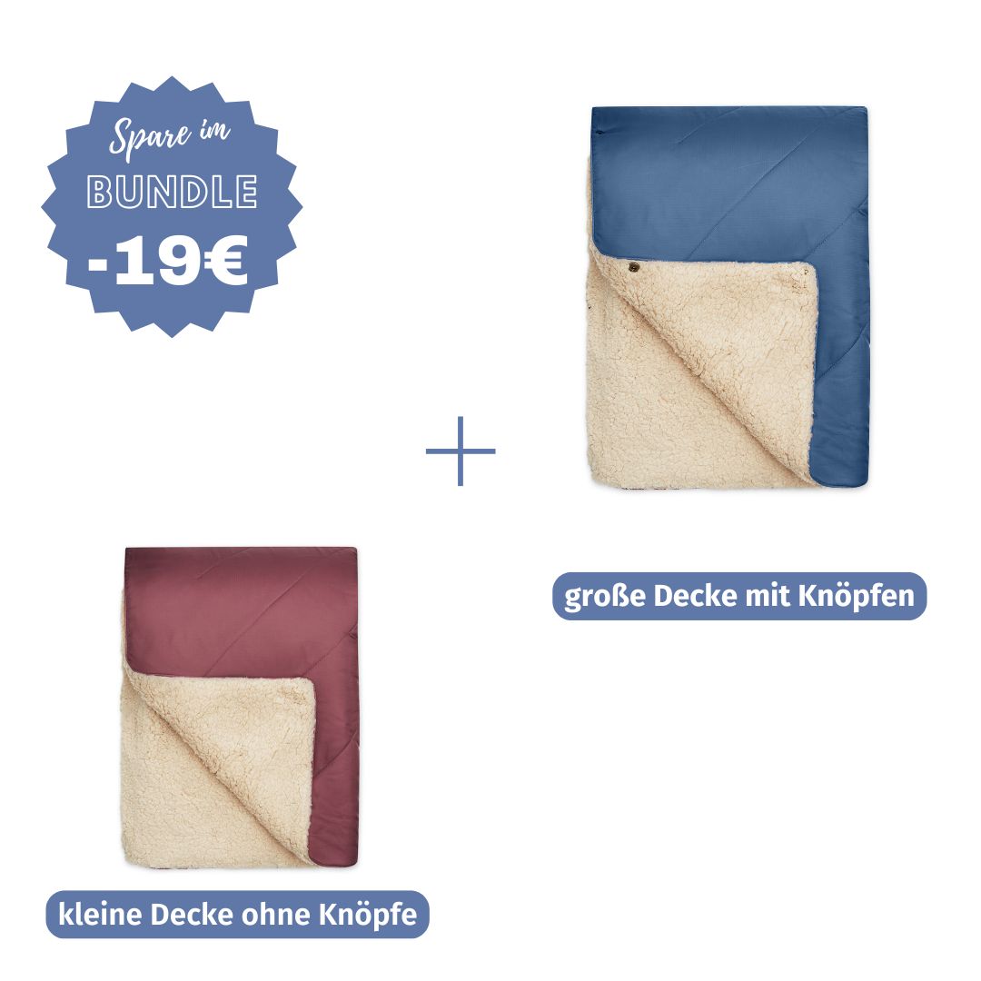#farbe Hundedecke_beeren#Farbe Herrchenn Kuscheldecke_blau
