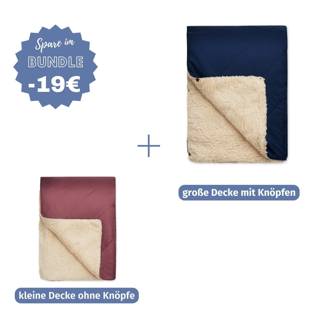 #farbe Hundedecke_beere #Farbe Herrchenn Kuscheldecke_dunkelblau