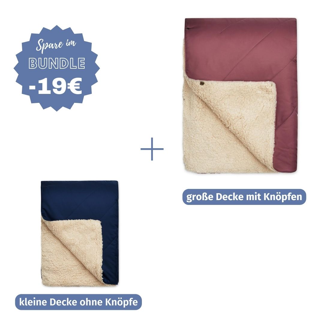 #farbe Hundedecke_dunkelblau #Farbe Herrchenn Kuscheldecke_beere