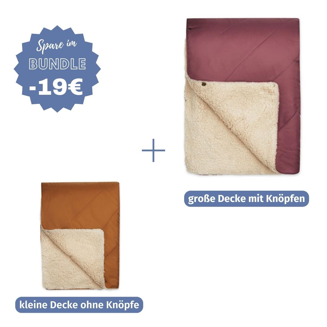 #farbe Hundedecke_karamell #Farbe Herrchenn Kuscheldecke_beere