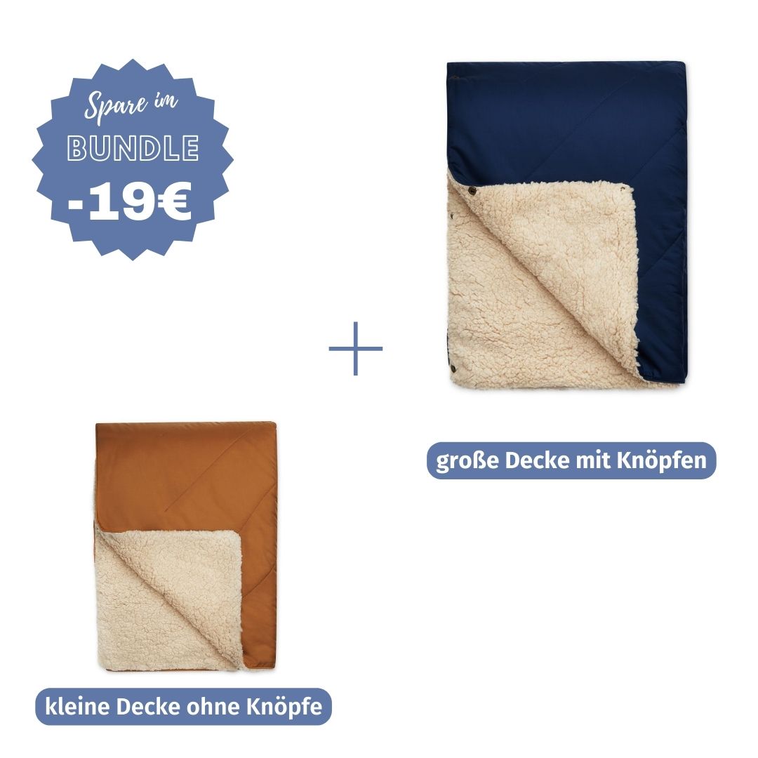 #farbe Hundedecke_karamell #Farbe Herrchen Kuscheldecke_dunkelblau