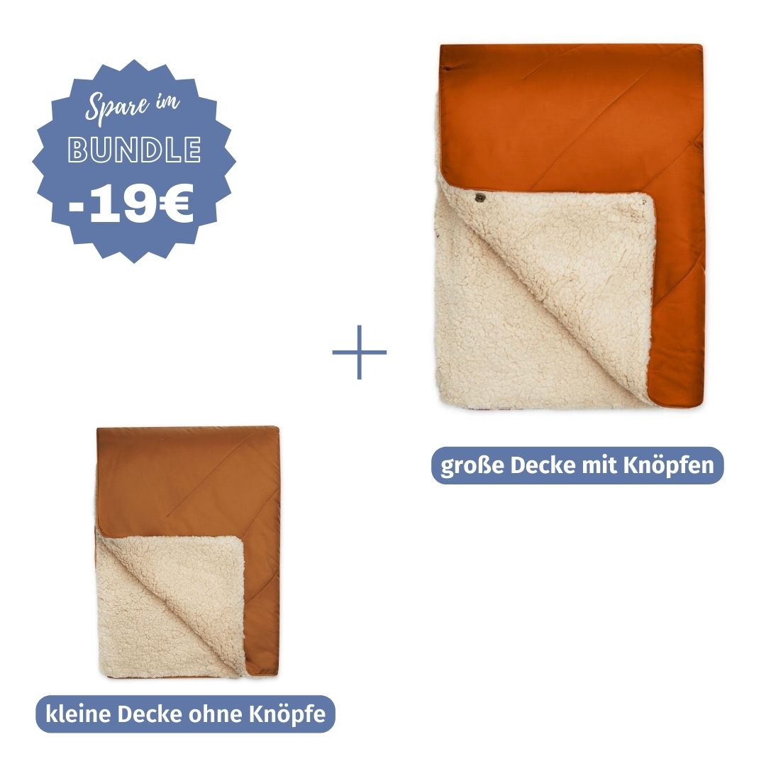 #farbe Hundedecke_karamell #Farbe Herrchen Kuscheldecke_rost