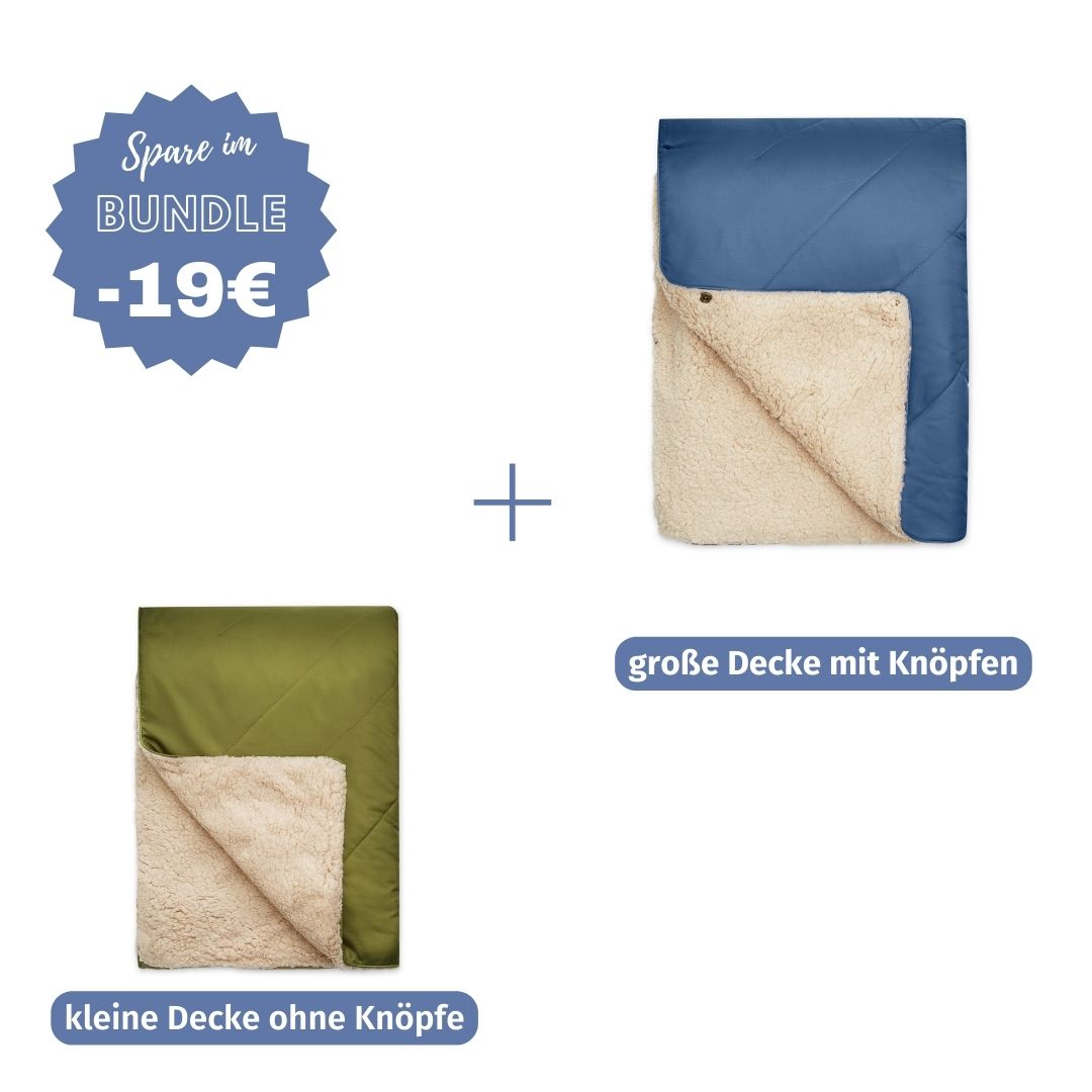 Kuscheldecken-Set für Groß & Klein