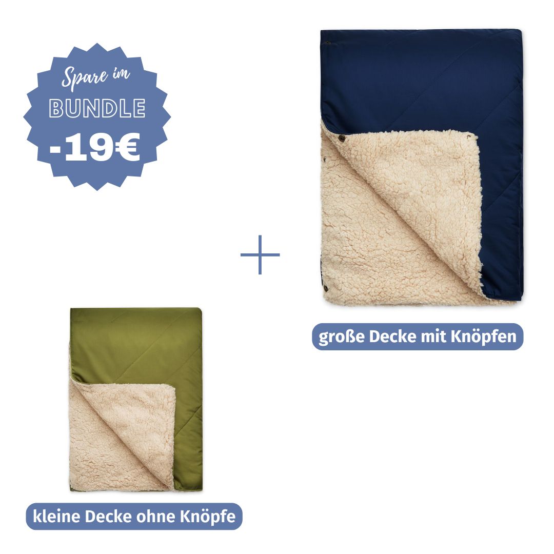 #farbe Hundedecke_oliv #Farbe Herrchenn Kuscheldecke_dunkelblau