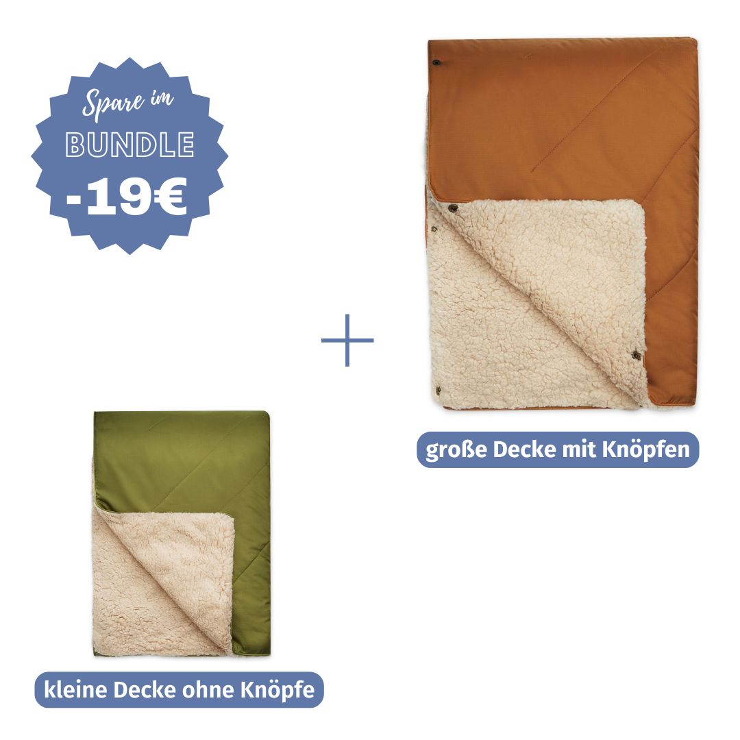 #farbe Hundedecke_oliv #Farbe Herrchenn Kuscheldecke_karamell