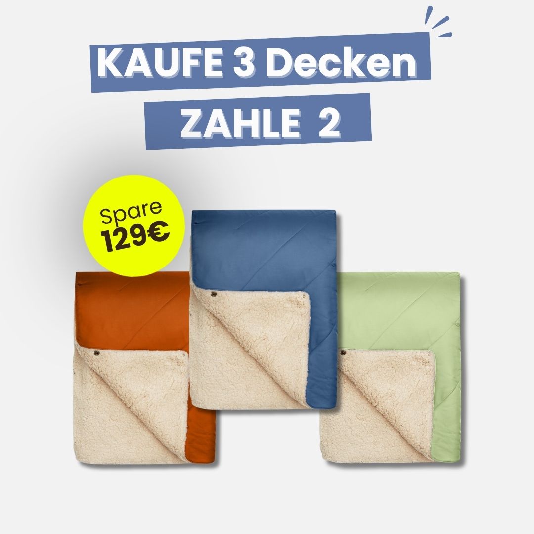 3 für 2 Kuscheldecken Bundle