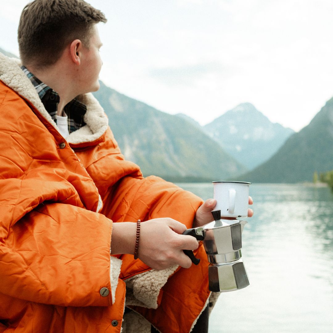 Warme, leichte Kuscheldecke für Angler